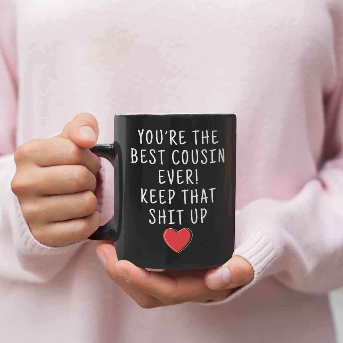 Cousin Gifts Best Cousin Ever Mug Cousin Coffee Mug Cousin Coffee Cup Cousin Gift Coffee Mug Tea Cup Black $19.99 | Drinkware