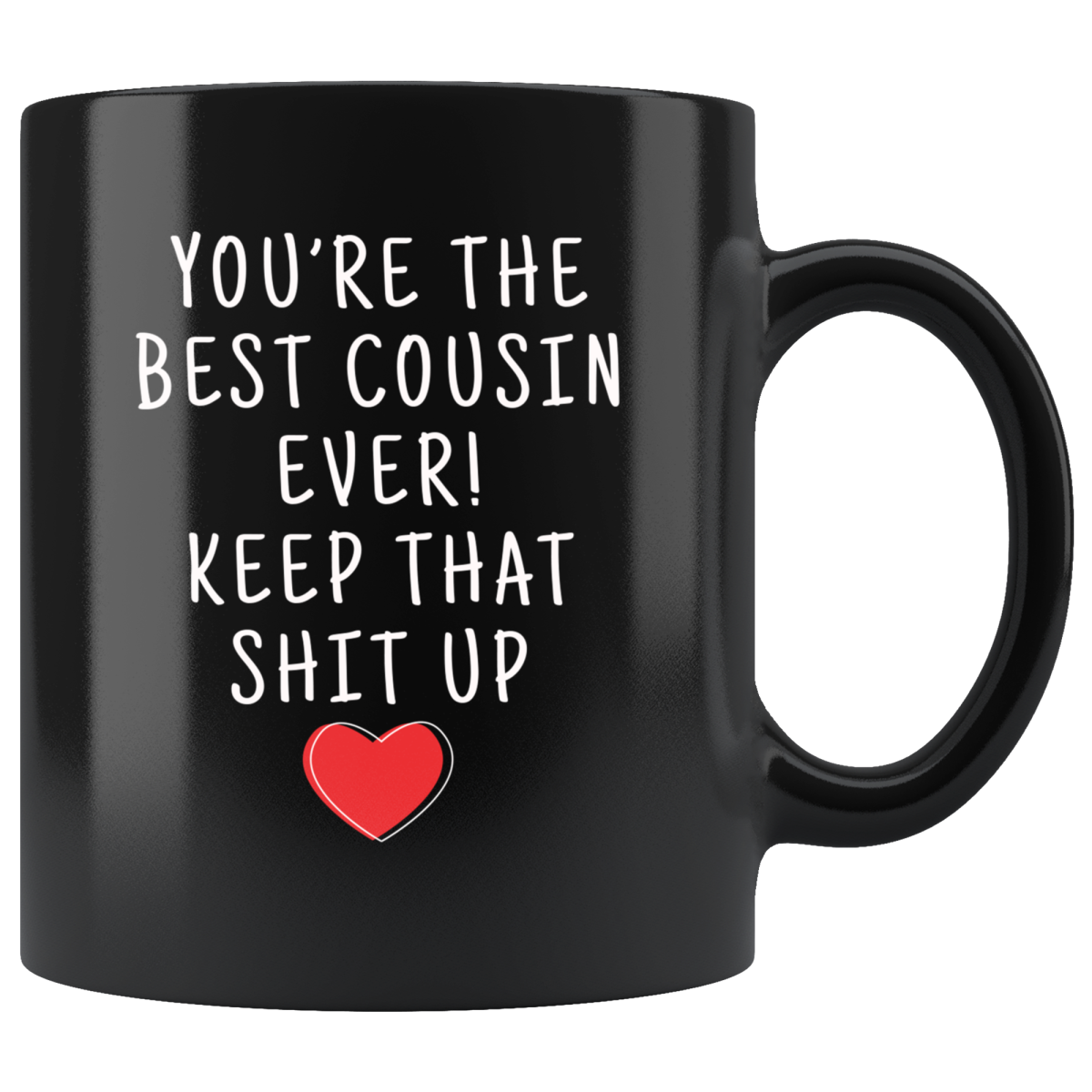 Cousin Gifts Best Cousin Ever Mug Cousin Coffee Mug Cousin Coffee Cup Cousin Gift Coffee Mug Tea Cup Black $19.99 | Drinkware