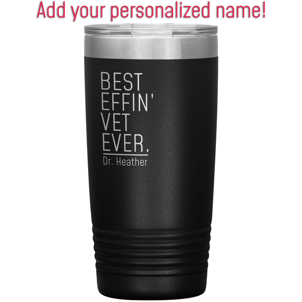 Personalized veterinarian insulated tumbler