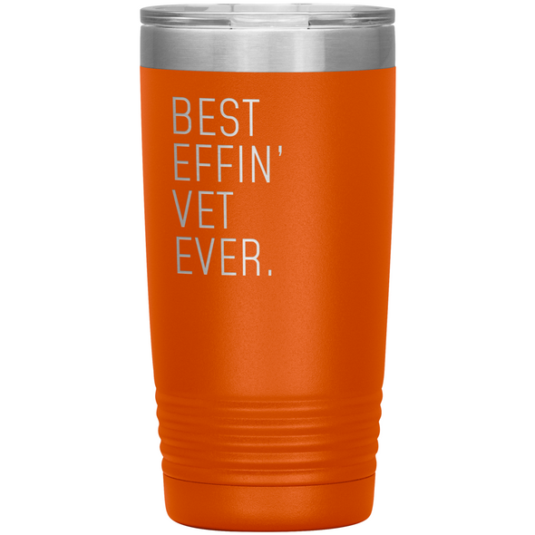 Customized Name Personalized Unique Gifts for Veterinarian Insulated 20oz Tumbler $33.99 | Orange Tumblers