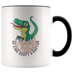 Load image into Gallery viewer, Cute Dino Coffee Mug - Be Kind Adopt A Raptor Mug