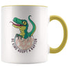 Cute Dino Coffee Mug - Be Kind Adopt A Raptor Mug - BackyardPeaks