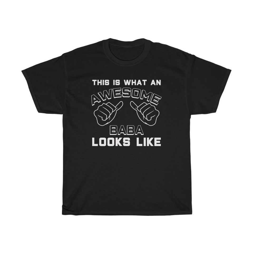 Best Baba Gifts: "This Is What An Awesome Baba Looks Like" Father's Day Mens T-Shirt