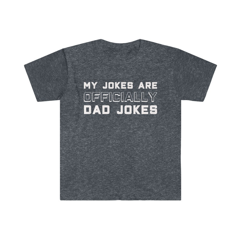 New Dad Shirt "My Jokes Are Officially Dad Jokes" T-Shirt Pregnancy Announcement To Husband First Fathers Day Gift — photo 10