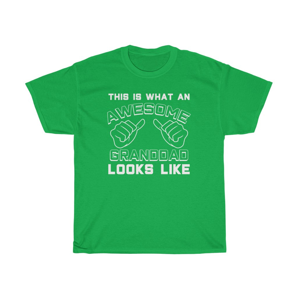 Best Granddad Gifts: "This Is What An Awesome Granddad Looks Like" Grandpa Father's Day Mens T-Shirt — photo 7