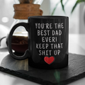 Dad Gifts Best Dad Ever Mug Dad Coffee Mug Dad Coffee Cup Dad Gift Coffee Mug Tea Cup Black $19.99 | 11oz - Black Drinkware