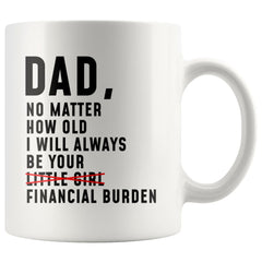 Load image into Gallery viewer, Dad Gifts Dad I Will Always Be Your Financial Burden Father&amp;#39;s Day Birthday Christmas Dad Gift Idea Coffee Mug