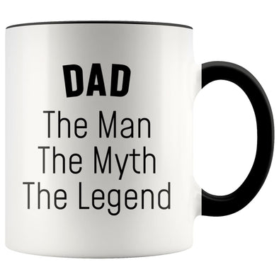 Dad Gifts Dad The Man The Myth The Legend Dad Christmas Birthday Coffee Mug $14.99 | Black Drinkware
