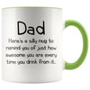 Dad Gifts Dad To Remind You Best Fathers Day Gifts for Dad Gift from Daughter or Son Fun Novelty Coffee Mug $14.99 | Green Drinkware