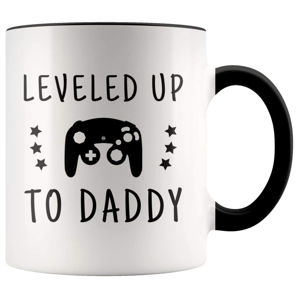 Dad To Be Gift | Leveled Up To Daddy Coffee Mug - BackyardPeaks