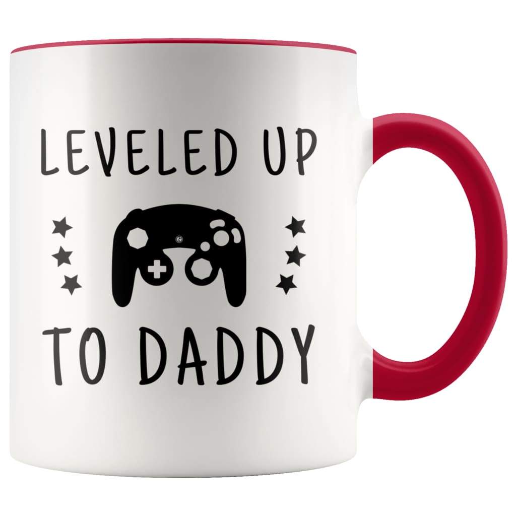 Dad To Be Gift | Leveled Up To Daddy Coffee Mug - BackyardPeaks