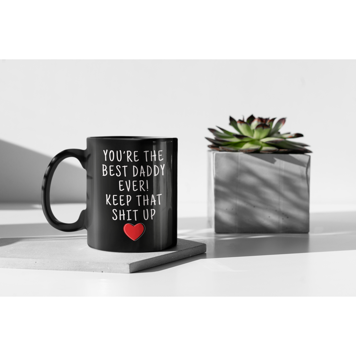 Daddy Gifts Best Daddy Ever Mug Daddy Coffee Mug Daddy Coffee Cup Daddy Gift Coffee Mug Tea Cup Black $19.99 | Drinkware