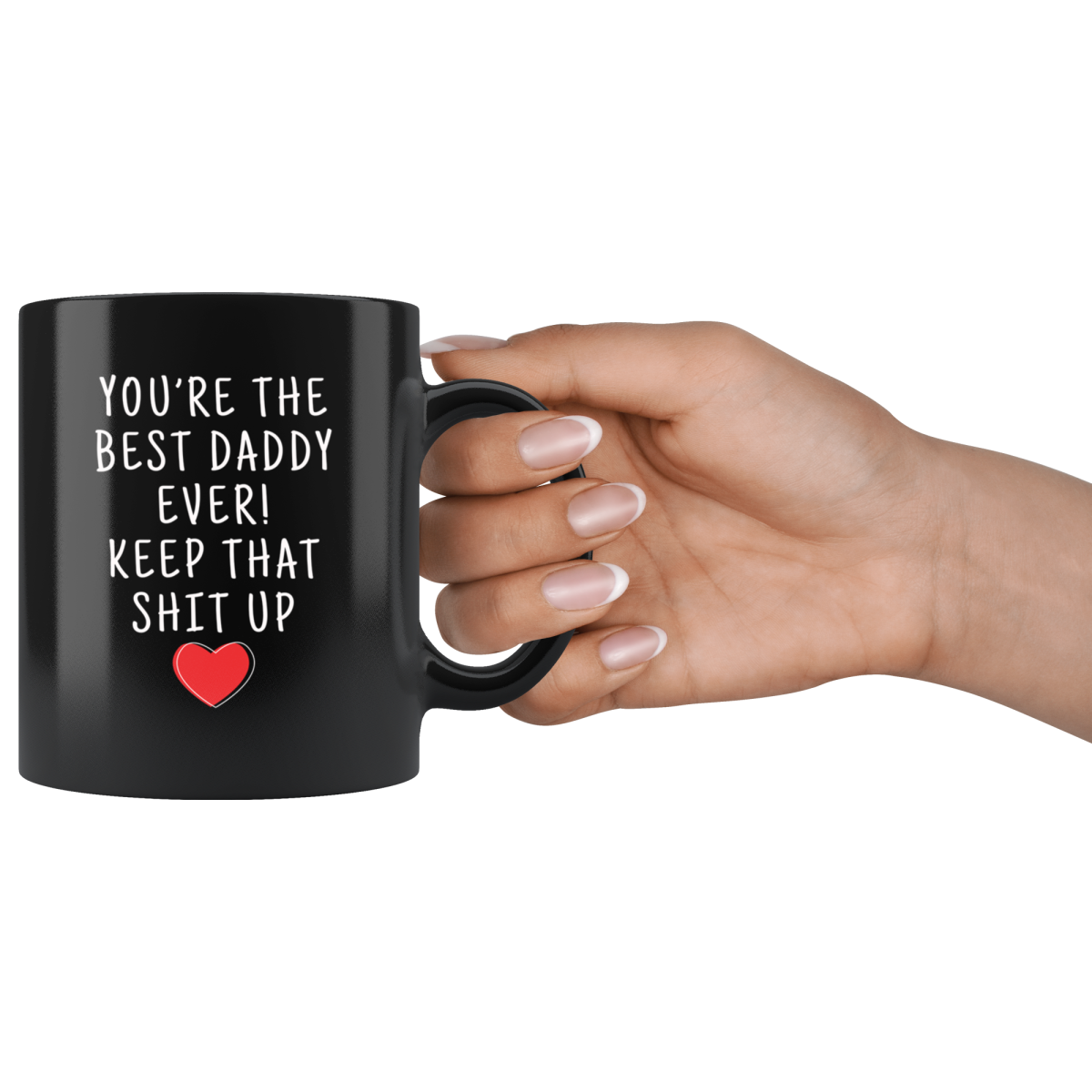 Daddy Gifts Best Daddy Ever Mug Daddy Coffee Mug Daddy Coffee Cup Daddy Gift Coffee Mug Tea Cup Black $19.99 | Drinkware