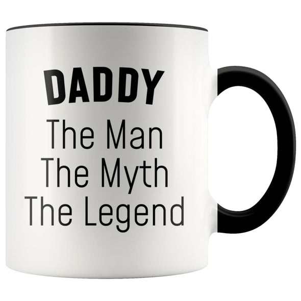 Daddy Gifts Daddy The Man The Myth The Legend Daddy Christmas Birthday Coffee Mug $14.99 | Black Drinkware