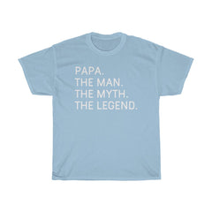Load image into Gallery viewer, Best Papa Gifts &amp;quot;Papa The Man The Myth The Legend&amp;quot; T-Shirt Funny Gift Idea for Papa Mens Tee