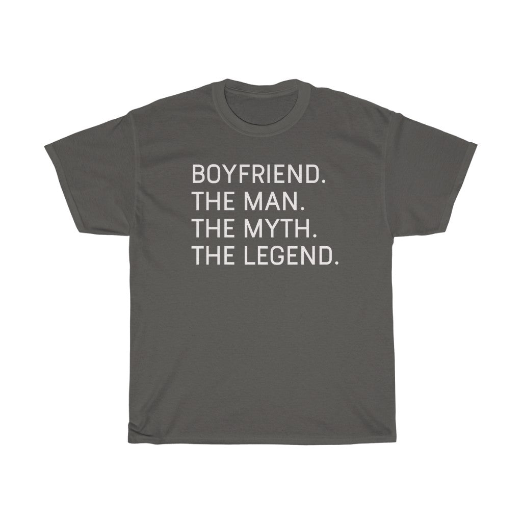 Best Boyfriend Gifts "Boyfriend The Man The Myth The Legend" T-Shirt Funny Gift Idea for Boyfriend Gift for Him Mens Tee — photo 4