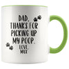Dog Lover Gifts Dog Dad Gift Pet Fathers Day Gift Custom Name Dog Owner Gifts for Men Coffee Mug 11 ounce $14.99 | Green Drinkware