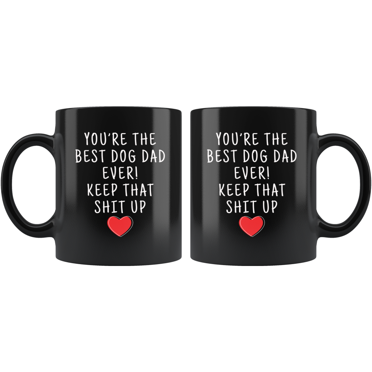 Dog Lover Gifts Men Best Dog Dad Ever Mug Dog Owner Coffee Mug Dog Dad Coffee Cup Dog Dad Gift Coffee Mug Tea Cup Black $19.99 | Drinkware