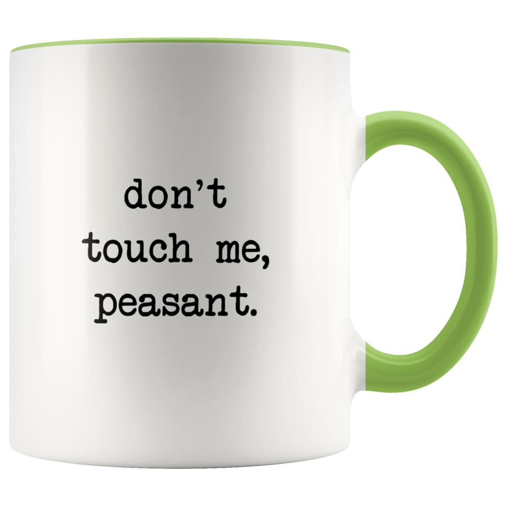 Don't Touch Me Peasant I Don't Like People Funny Work Coffee Mug Office Tea Cup for Boss Funny Mug Saying 11oz — photo 3