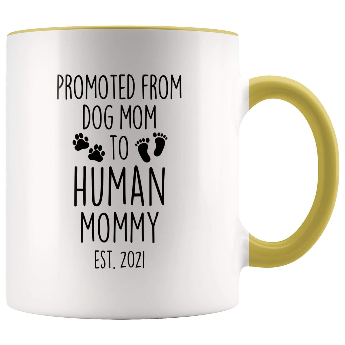 Dog Mom to Human Mommy Mug — Est. 2025 — photo 7