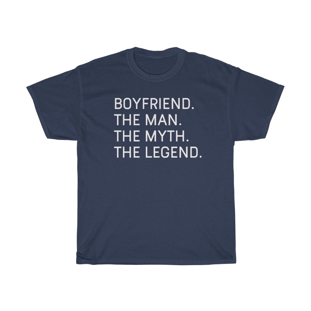 Best Boyfriend Gifts "Boyfriend The Man The Myth The Legend" T-Shirt Funny Gift Idea for Boyfriend Gift for Him Mens Tee — photo 1
