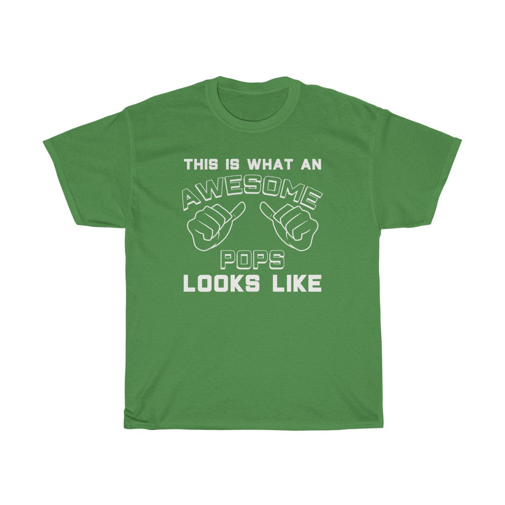 Best Pops Gifts: "This Is What An Awesome Pops Looks Like" Father's Day Mens T-Shirt — photo 6