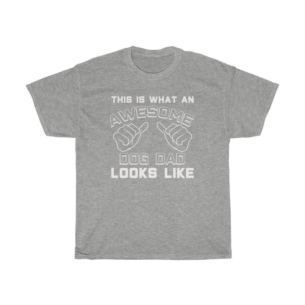 Dog Lover Gift for Men: "This Is What An Awesome Dog Dad Looks Like" Dog Owner Father's Day Mens T-Shirt — photo 2