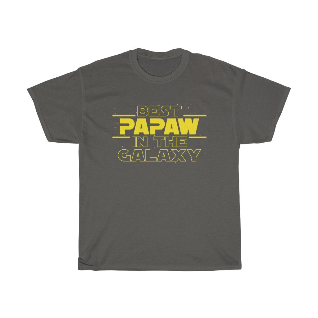 Mens "Best Papaw In The Galaxy" T-Shirt Best Papaw Gifts Father's Day Birthday or Christmas Gift — photo 3
