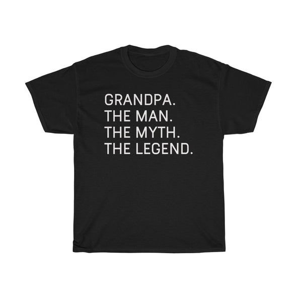 Best Grandpa Gifts "Grandpa The Man The Myth The Legend" T-Shirt Funny Gift Idea for Grandpa Mens Tee