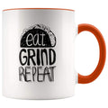 Eat Grind Repeat Coffee Mug - Gifts for Entrepreneurs - BackyardPeaks