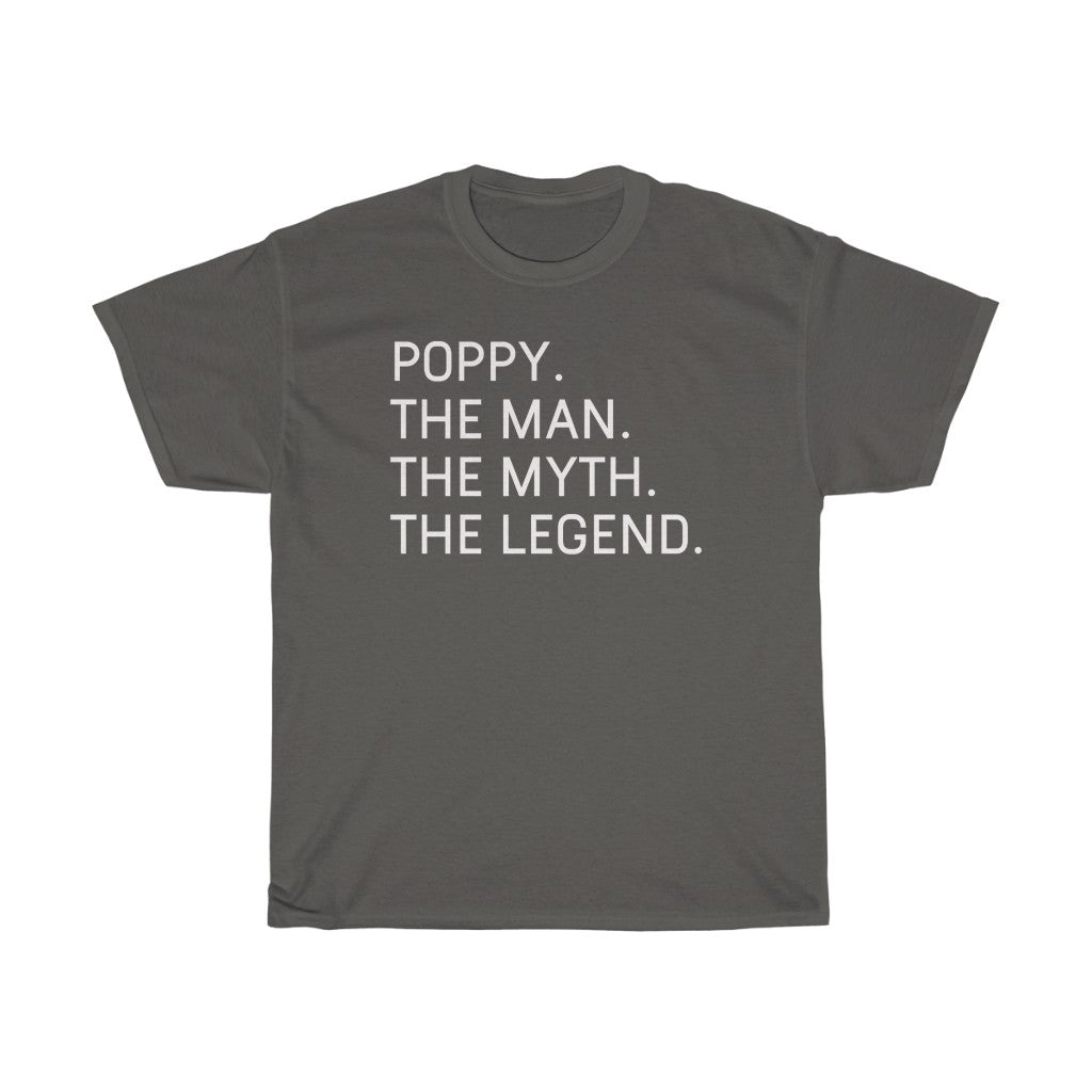 Best Poppy Gifts "Poppy The Man The Myth The Legend" T-Shirt Funny Gift Idea for Poppy Grandpa Mens Tee — photo 4