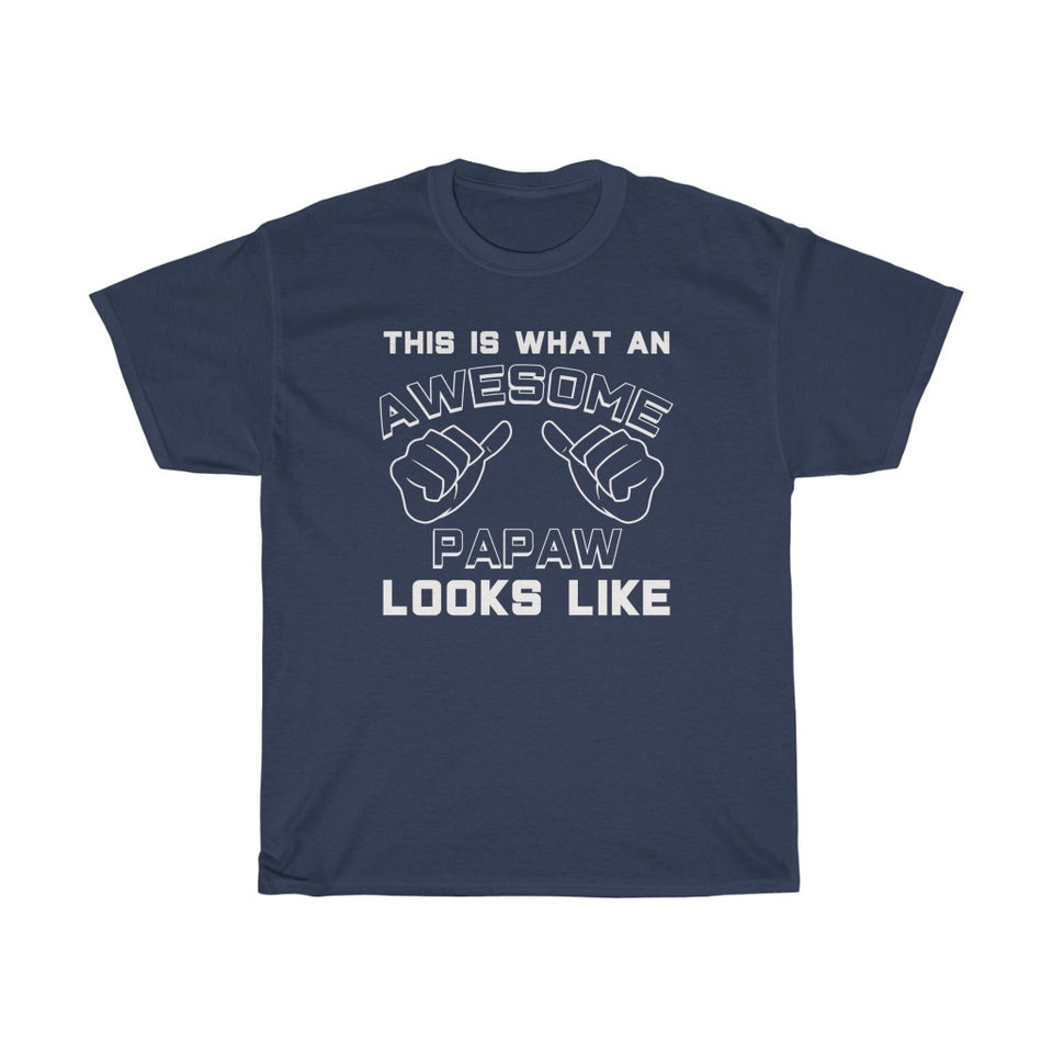 Best Papaw Gifts: "This Is What An Awesome Papaw Looks Like" Grandpa Father's Day Mens T-Shirt