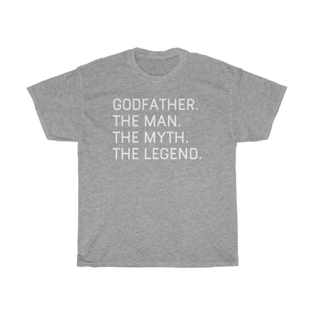 Best Godfather Gifts "Godfather The Man The Myth The Legend" T-Shirt Funny Gift Idea for Godfather Mens Tee — photo 3