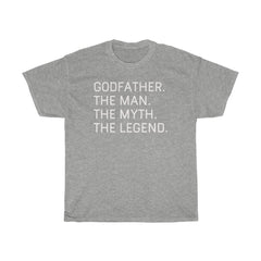 Load image into Gallery viewer, Best Godfather Gifts &amp;quot;Godfather The Man The Myth The Legend&amp;quot; T-Shirt Funny Gift Idea for Godfather Mens Tee