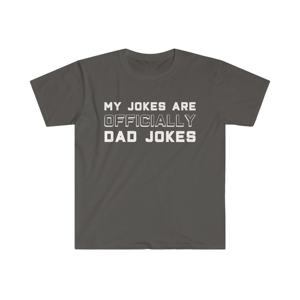 New Dad Shirt "My Jokes Are Officially Dad Jokes" T-Shirt Pregnancy Announcement To Husband First Fathers Day Gift — photo 4