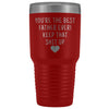 Father Gift: Best Father Ever! Large Insulated Travel Mug Tumbler 30oz $38.95 | Red Tumblers