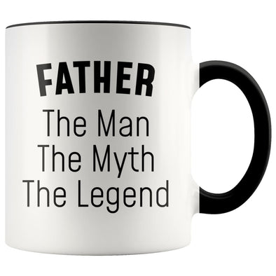 Father Gifts Father The Man The Myth The Legend Father Christmas Birthday Coffee Mug $14.99 | Black Drinkware