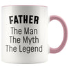 Father Gifts Father The Man The Myth The Legend Father Christmas Birthday Coffee Mug $14.99 | Pink Drinkware