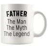 Father Gifts Father The Man The Myth The Legend Father Christmas Birthday Coffee Mug $14.99 | White Drinkware