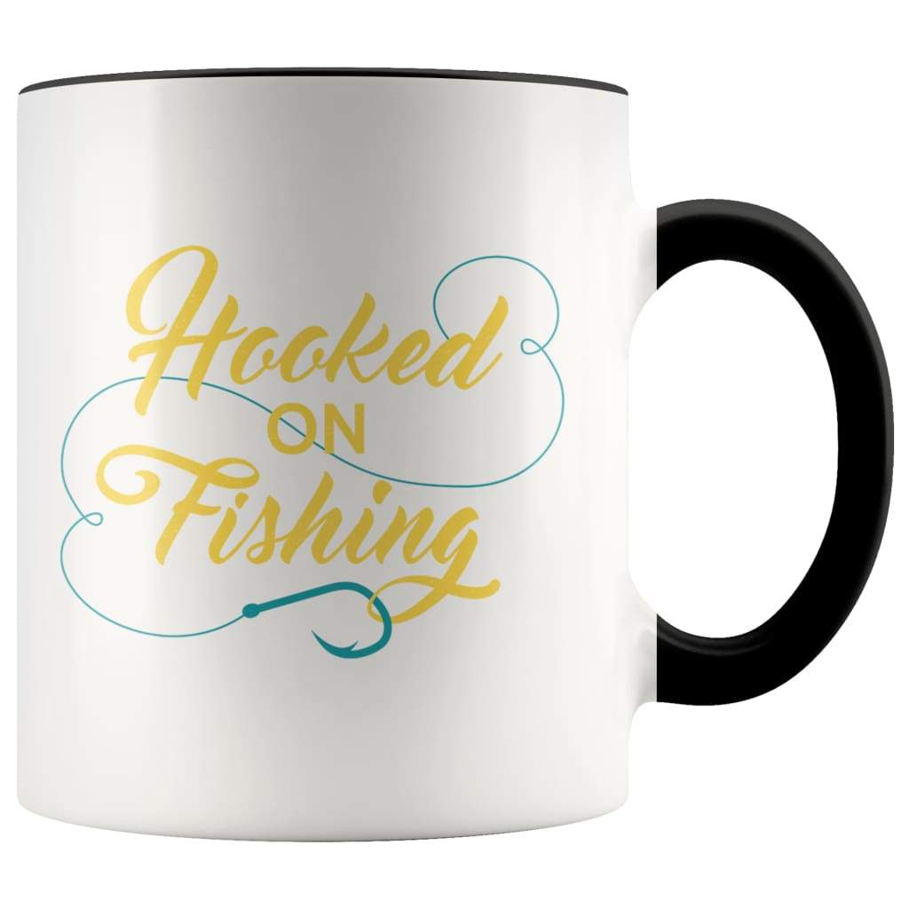Fathers Day Fishing - Hooked On Fishing Coffee Mug - BackyardPeaks