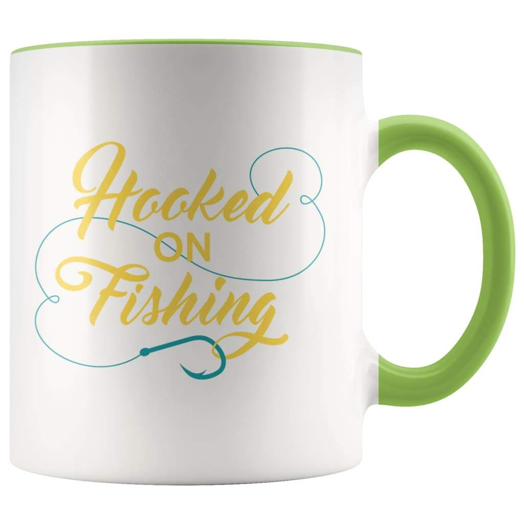 Fathers Day Fishing - Hooked On Fishing Coffee Mug - BackyardPeaks