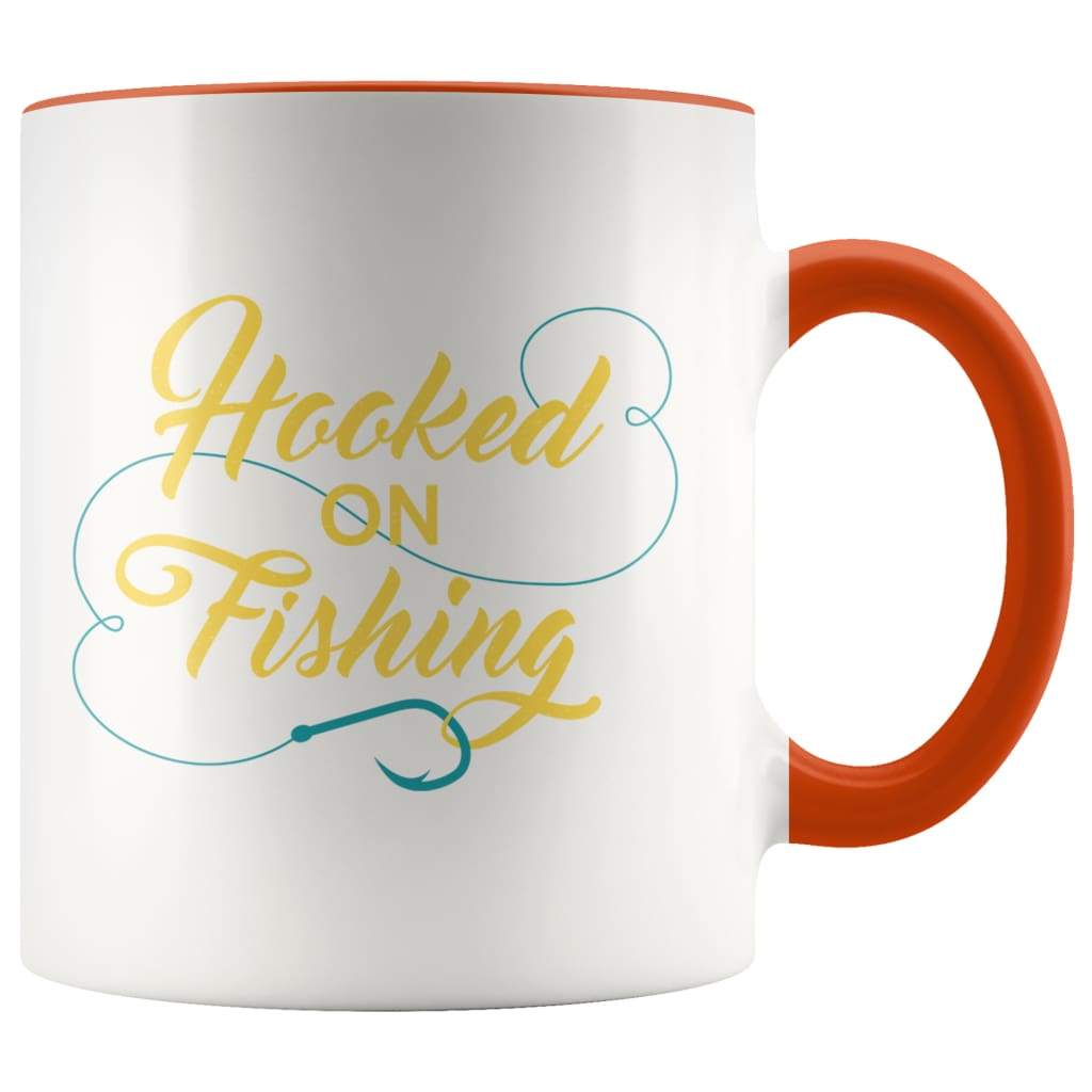 Fathers Day Fishing - Hooked On Fishing Coffee Mug - BackyardPeaks
