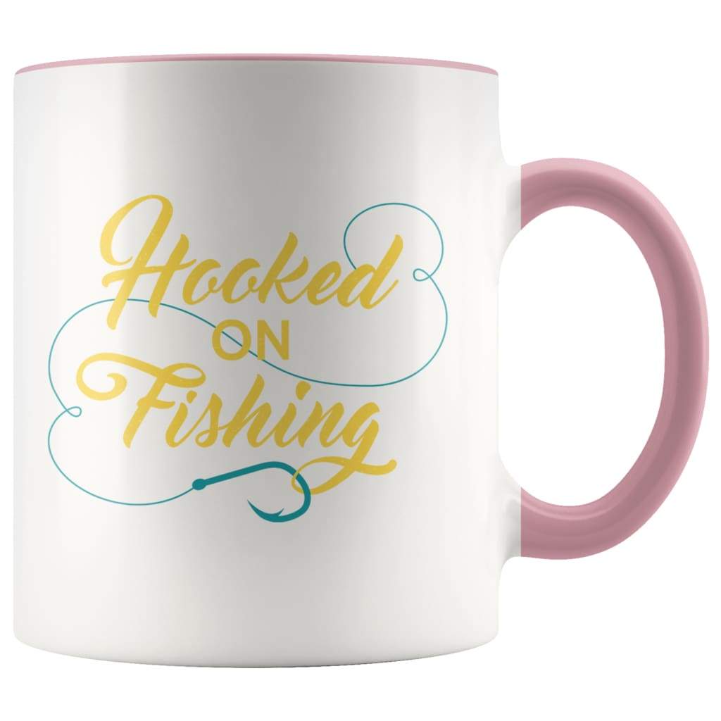 Fathers Day Fishing - Hooked On Fishing Coffee Mug - BackyardPeaks