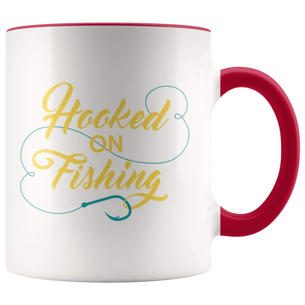 Fathers Day Fishing - Hooked On Fishing Coffee Mug - BackyardPeaks