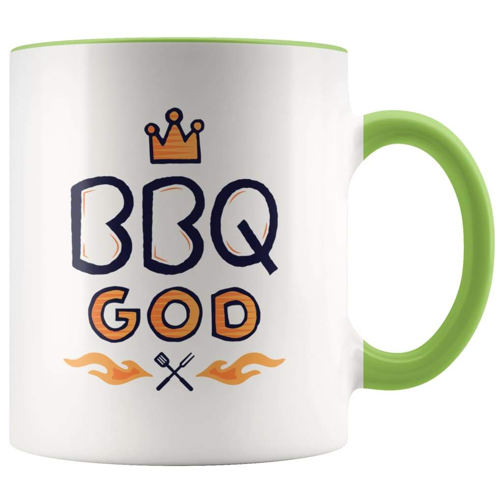 Fathers Day Grill Mug - BBQ God Dad Mug - BackyardPeaks