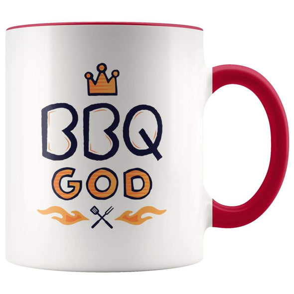 Fathers Day Grill Mug - BBQ God Dad Mug - BackyardPeaks