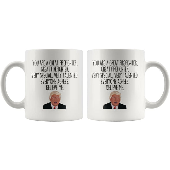 Firefighter Coffee Mug | Funny Trump Gift for Firefighter $14.99 | Drinkware