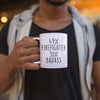 49% Firefighter 51% Badass Coffee Mug | Gift for Fireman $14.99 | Drinkware