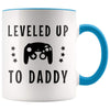 First Time Dad Gift | Leveled Up To Daddy Coffee Mug - BackyardPeaks