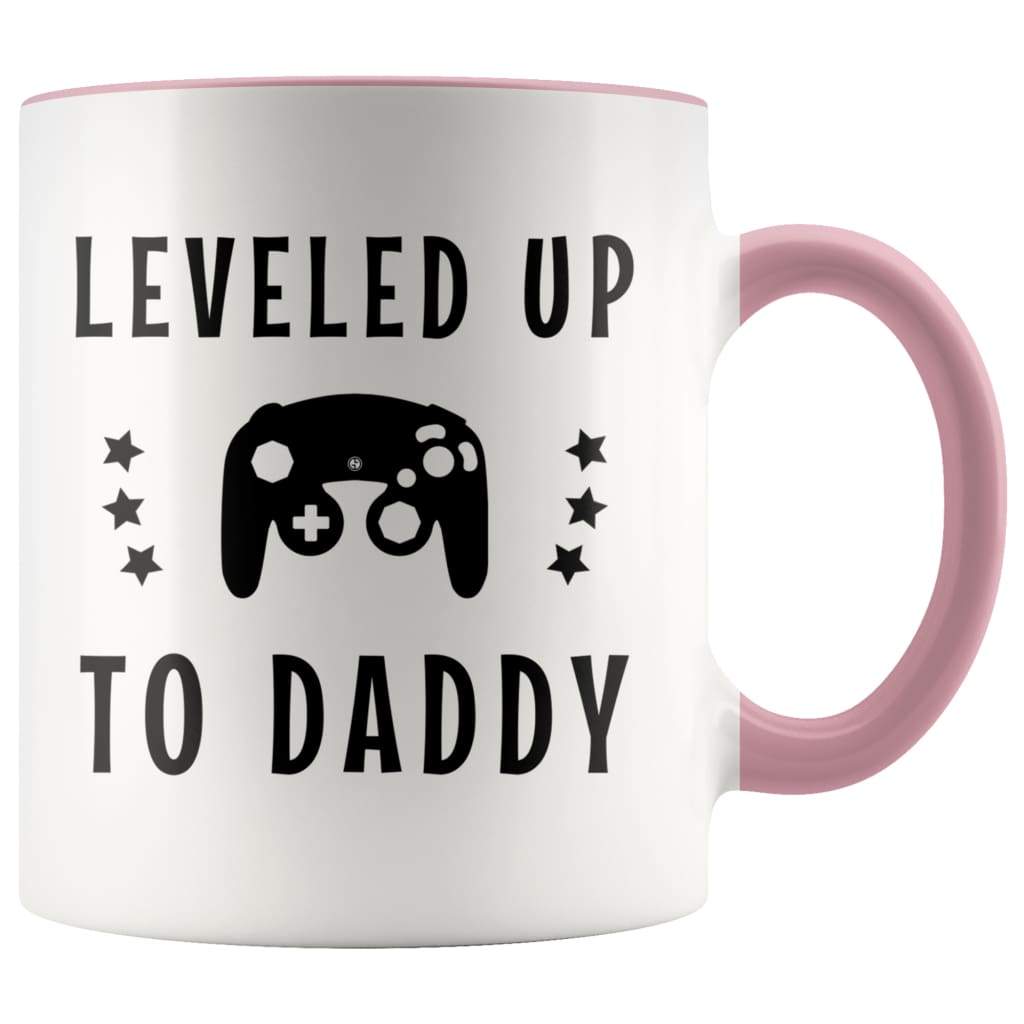 First Time Dad Gift | Leveled Up To Daddy Coffee Mug - BackyardPeaks